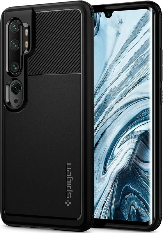 Spigen Xiaomi Mi Note 10/Mi Note 10 Pro skal Rugged Armor, matt svart