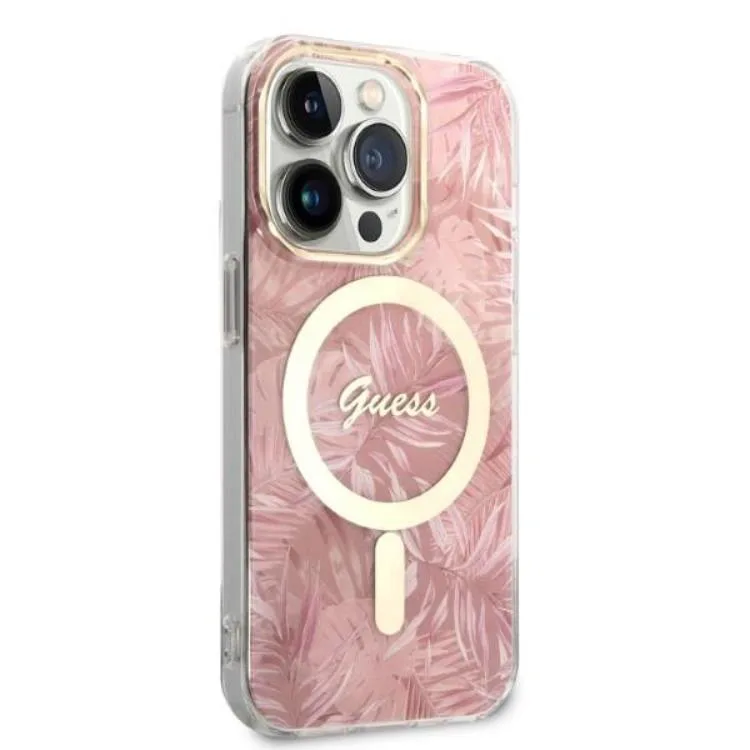Guess iPhone 14 Magsafe Skal Print + Trådlös Laddare