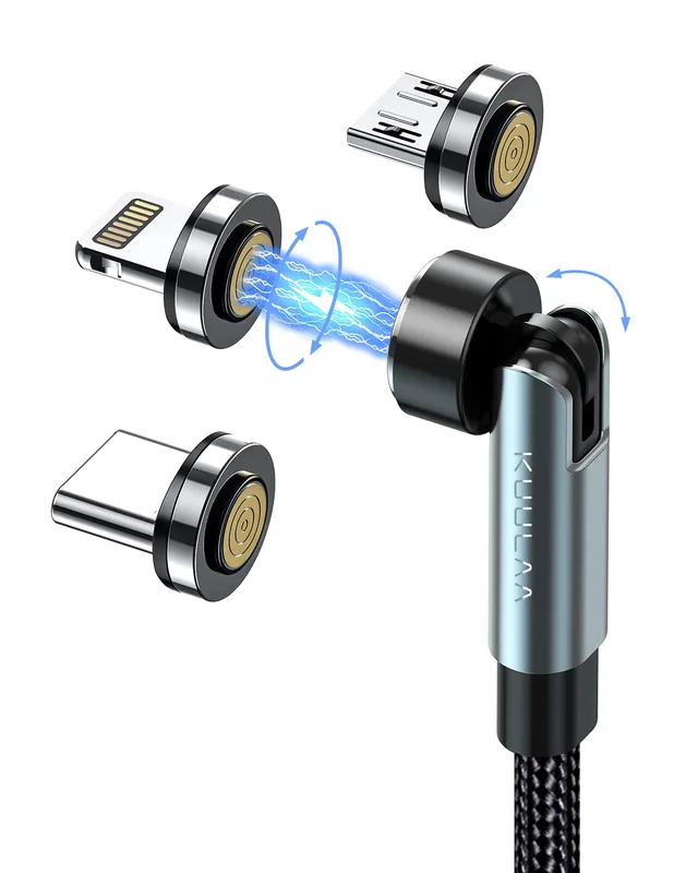 Kuulaa 3-i-1 magnetisk laddkabel