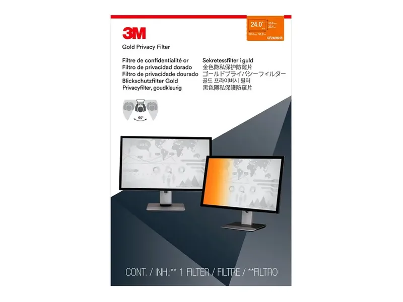 3M Sekretessfilter med ram till widescreen-skärm 23,0