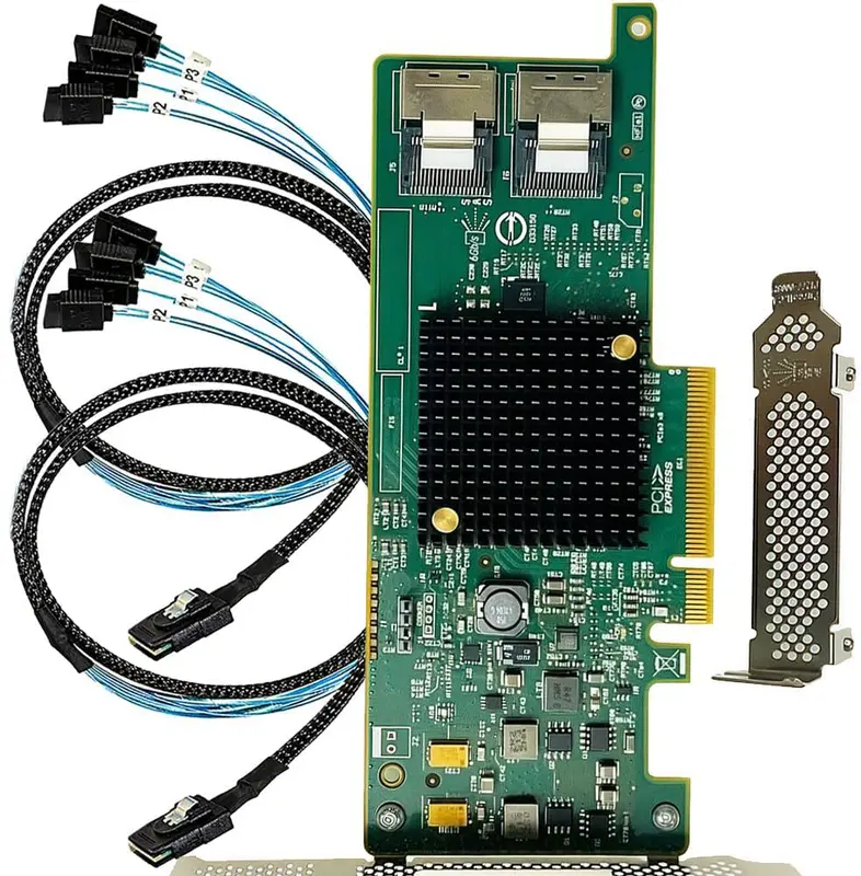 SAS HBA-kort kompatibelt med LSI 9207-8i IT Mode PCIe SATA