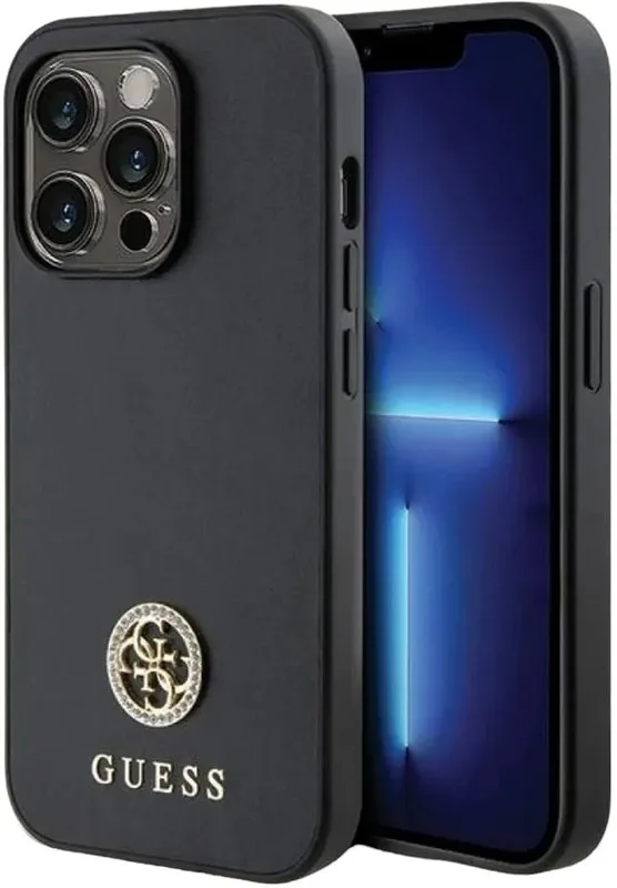 Guess iPhone 14 Pro Mobilskal Strass Metal Logo