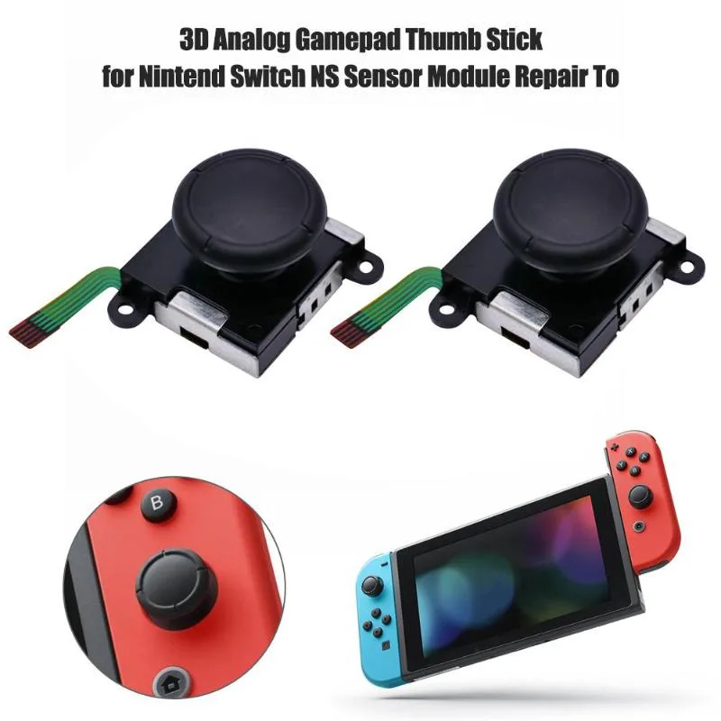 Ausi 2 st 3D-knappar analoga joysticks