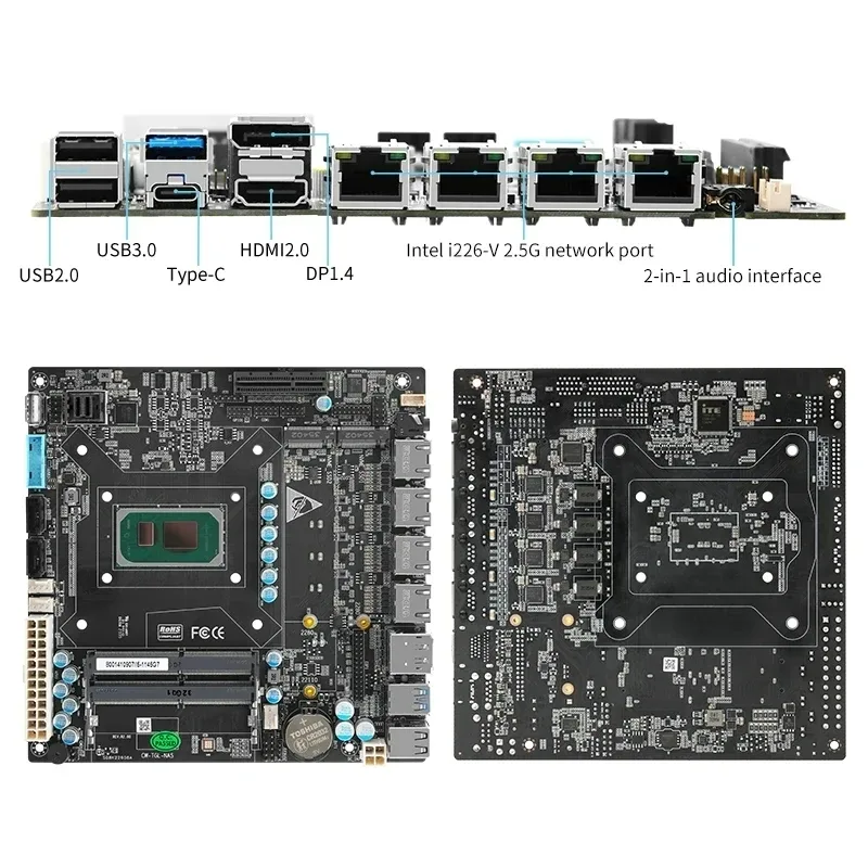 NAS moderkort Core i7 1165G7
