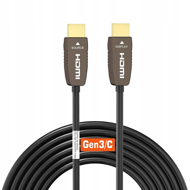 RUIPRO 8K ULTRA-certifierad HDMI-fiberoptisk kabel 15 m