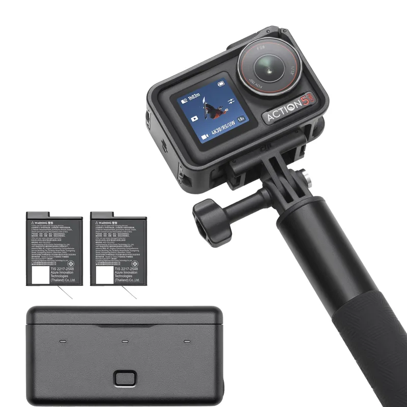 TELESIN Vattentätt fodral med flytande pinne för DJI Action 5 Pro Action 4/3 kamera