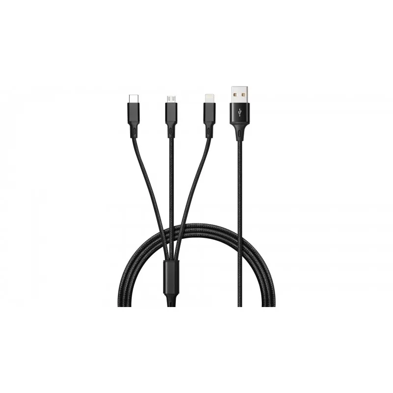 InLine 4-i-1 Y-laddningskabel, USB A till 4 x USB-C