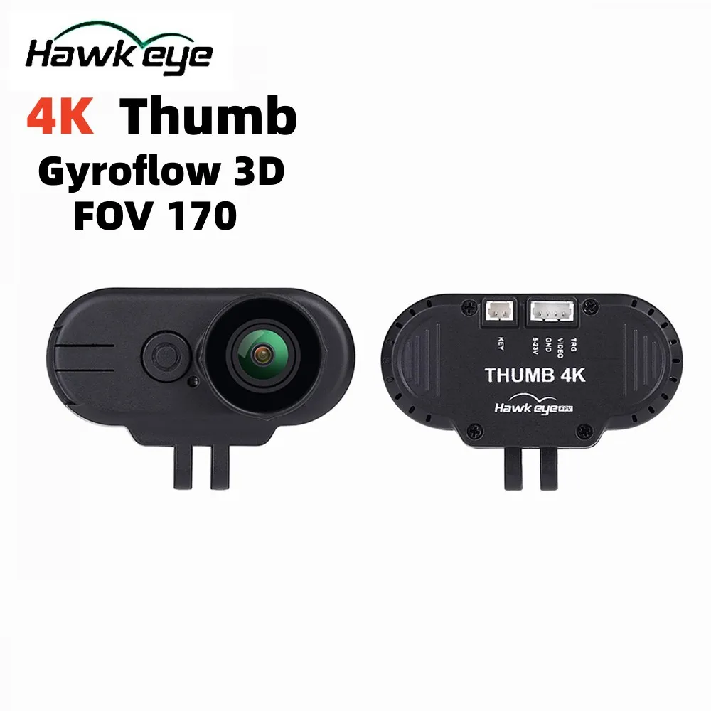 kamera 4K tumme FPV gyroflow FOV 170° 4K DC 5~23V 1080P