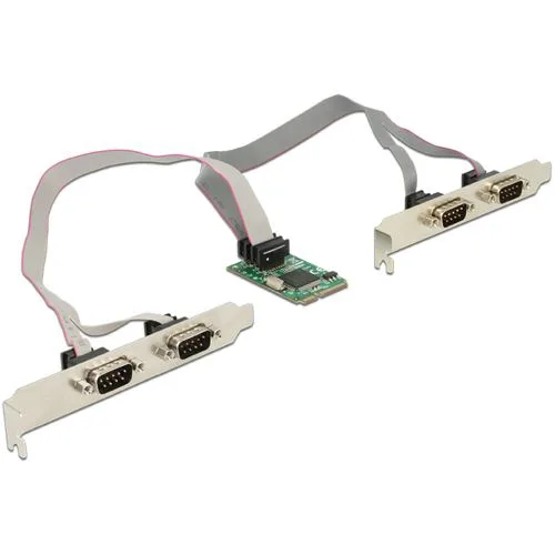 Delock MiniPCIe I/O PCIe full size 4 x Serial RS-232