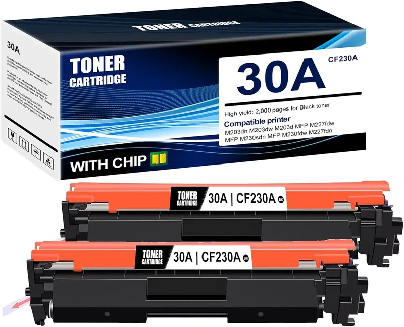 5X CF230A, 30A svart Duston toner