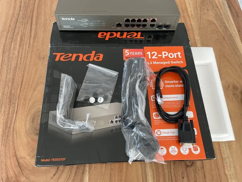 Tenda TEG5312F Gigabit Managed L3 Ethernet-switch