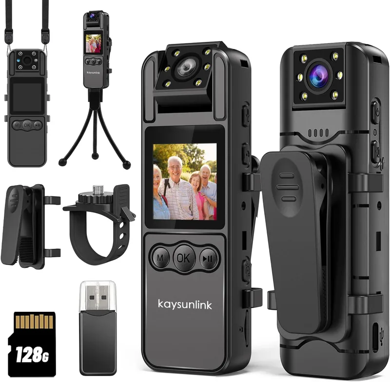Kroppskameror Mini Body Camera Full HD 1080P Poliskamera Digital Videoinspelning Videokamera Mikrokamera Vidvinkel liten kamera