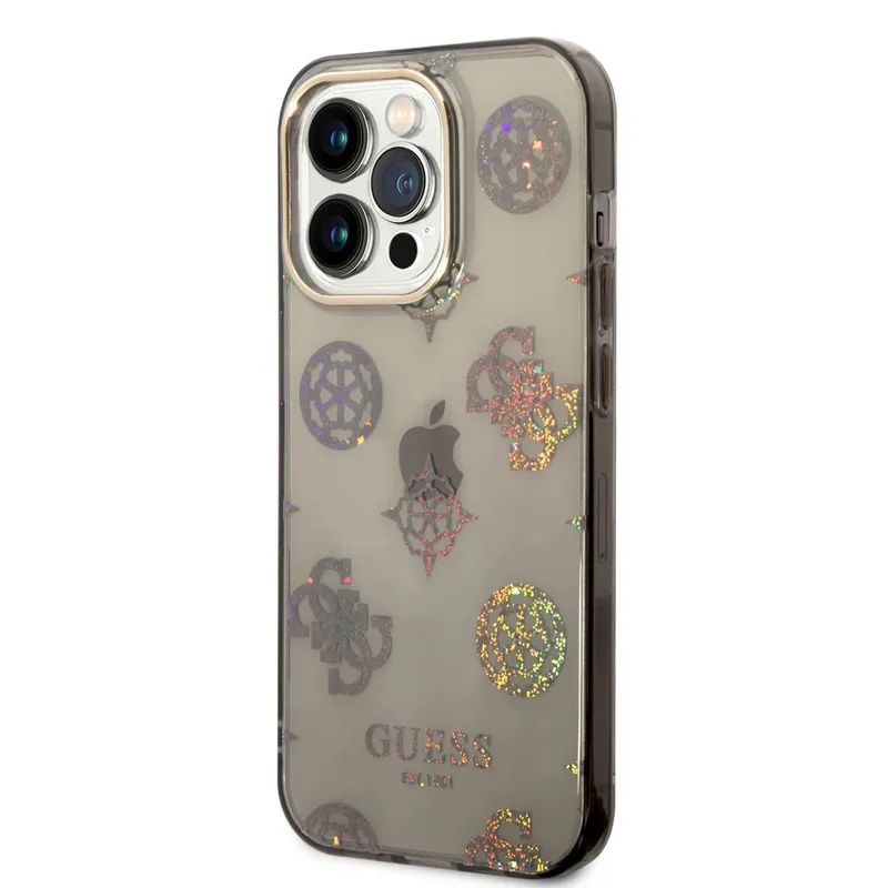 Guess iPhone 14 Pro Skal Peony Glitter