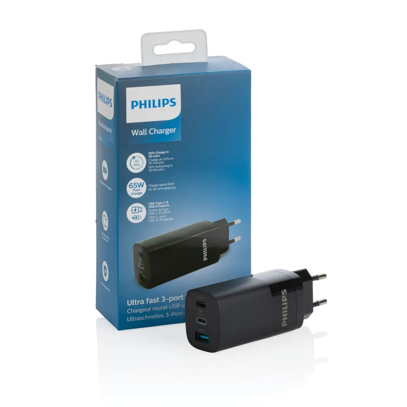 PHILIPS DLP2681/12 – nätladdare med 65 W utgångseffekt