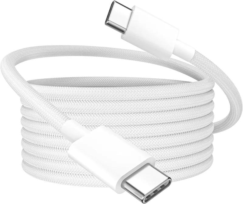 USB C kabel snabbladdning 3m, 60W iPhone 15 16 17 laddkabel