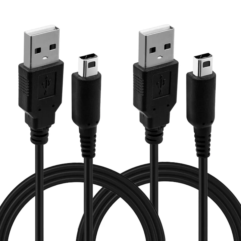 Mcbazel 2st USB-laddarkabel för NS DSI/ 3DS/ 3DS XL/NEW 3DS / NEW 3DS XL/Ny 2DS XL/Ny 2DS/2DS XL/2DS/Dsi XL
