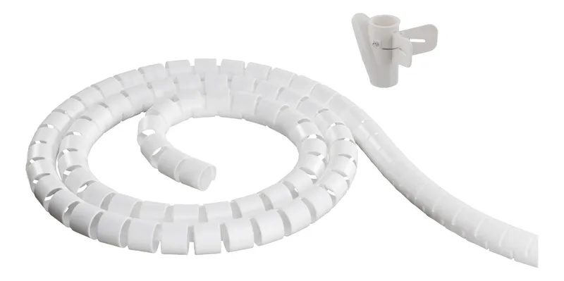 DELTACO Kabelslukare i nylon, 25mm diameter, verktyg ingår, 20m, svar