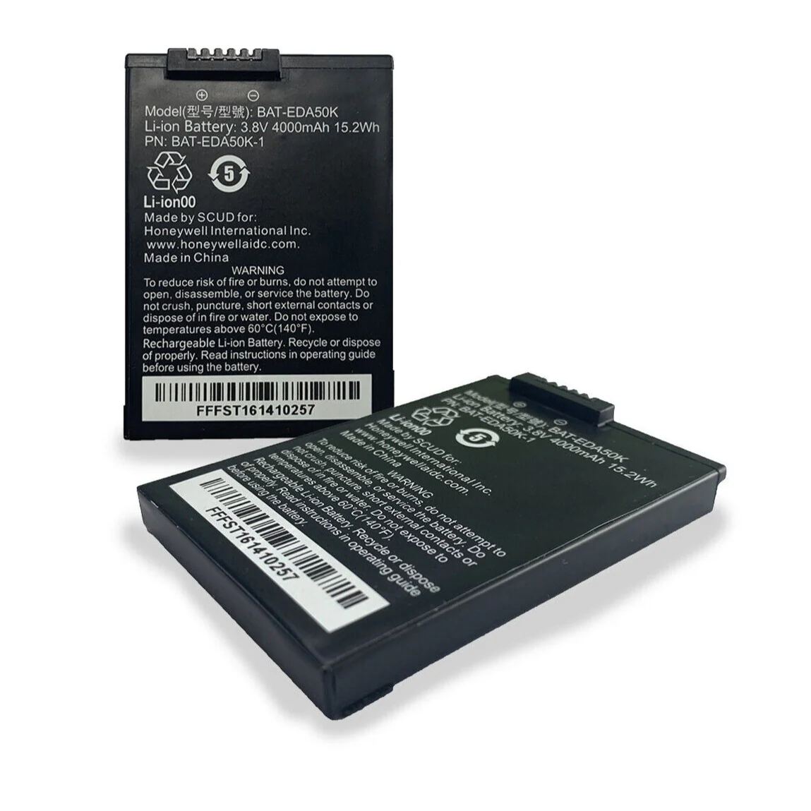 vhbw 2 x utbytesbatteri för Honeywell BATT-EDA40-1, BATT-EDA50K-1, BAT-EDA50US