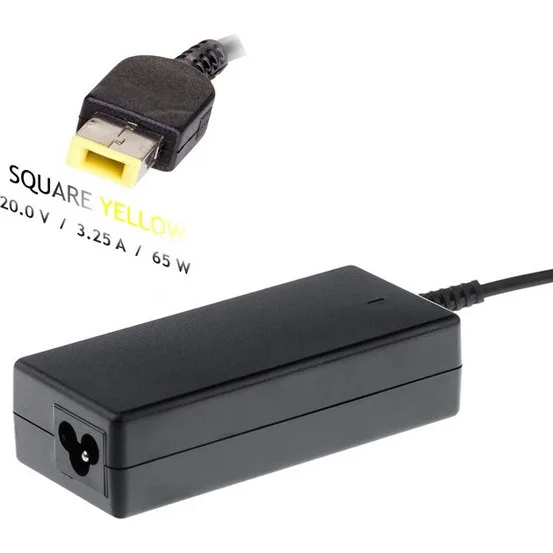AKYGA Laddningskontakt för bärbar dator strömadapter AK-ND-D03 65 W Lenovo Slim Tip/USB-C svart