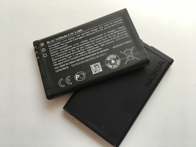 vhbw 1 x batteri ersättning för Nokia BL-5J för mobiltelefon smartphone telefon