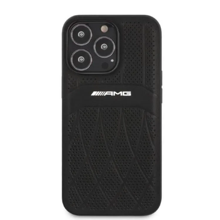 Mercedes AMG Mobilskal till iPhone 13 Pro/13 Läder Curved Lines