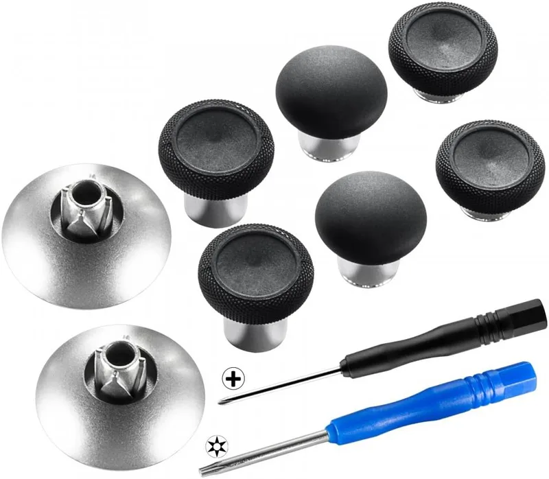 EXtremeRate Svart Ersättning Thumbsticks för Xbox Series X/S Controller