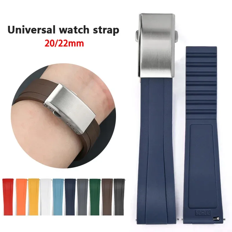 Silikonarmband Passande For Rolex Water Ghost For Omega Vattentätt Sportarmband 21mm 22mm 24mm Herraccessoarer