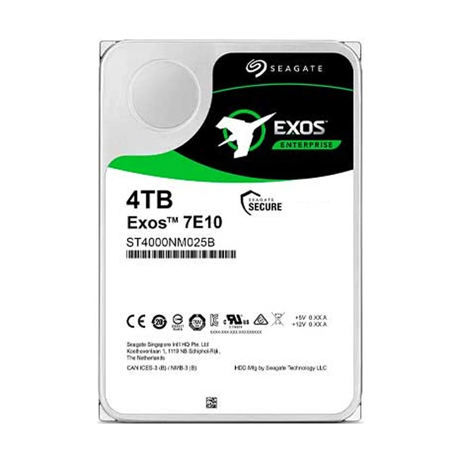 Seagate Exos 7E10 4 TB Intern hårddisk HDD
