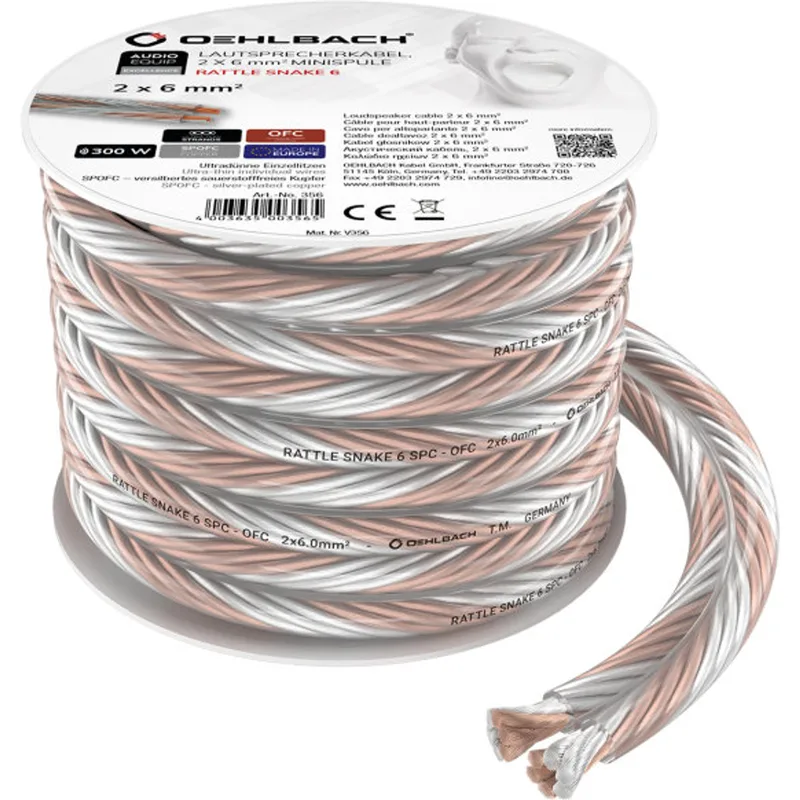 Oehlbach Speaker Wire SP-60 Stereo HI-FI högtalarkabel