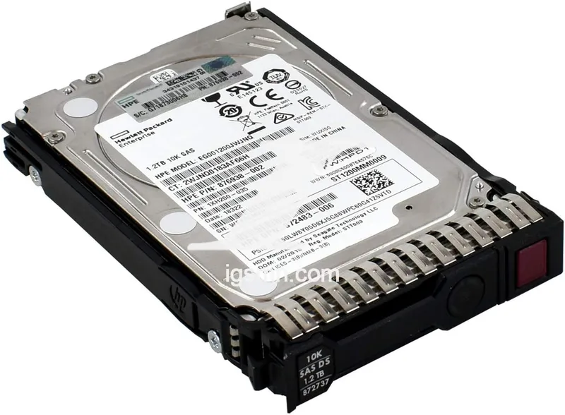 EG001200JWJNQ HPE 1.2TB 12G 10K SFF SAS SC hårddisk