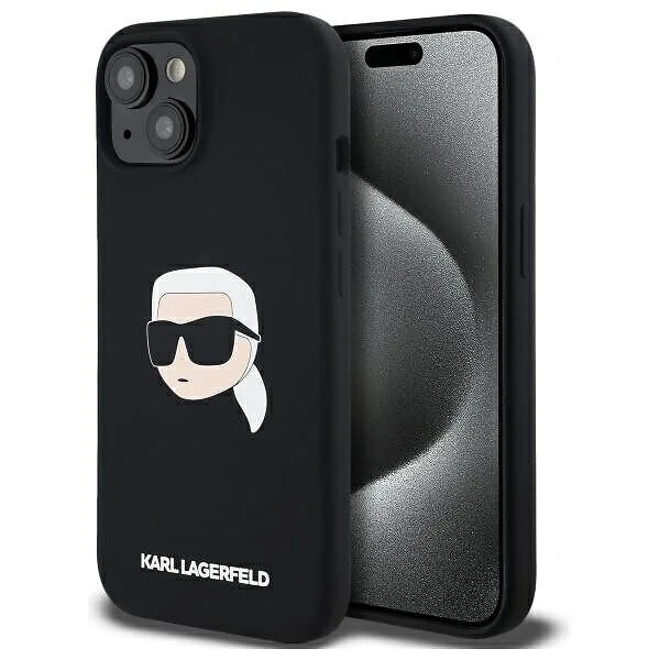 CG MOBILE Karl Lagerfeld hårt skal för iPhone 15 Pro Max (svart)