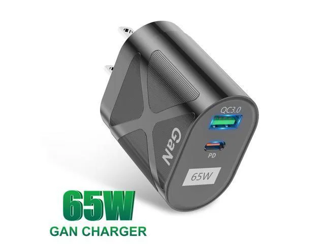 AJP Dual Port USB-C 65W GaN Tech Charger
