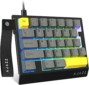 A.JAZZ AK029 Trådbundet 29-tangenters enhandsspeltangentbord,8kHz pollingfrekvens,0,01mm RT magnetiska brytare,positioneringsplatta i aluminiumlegerin