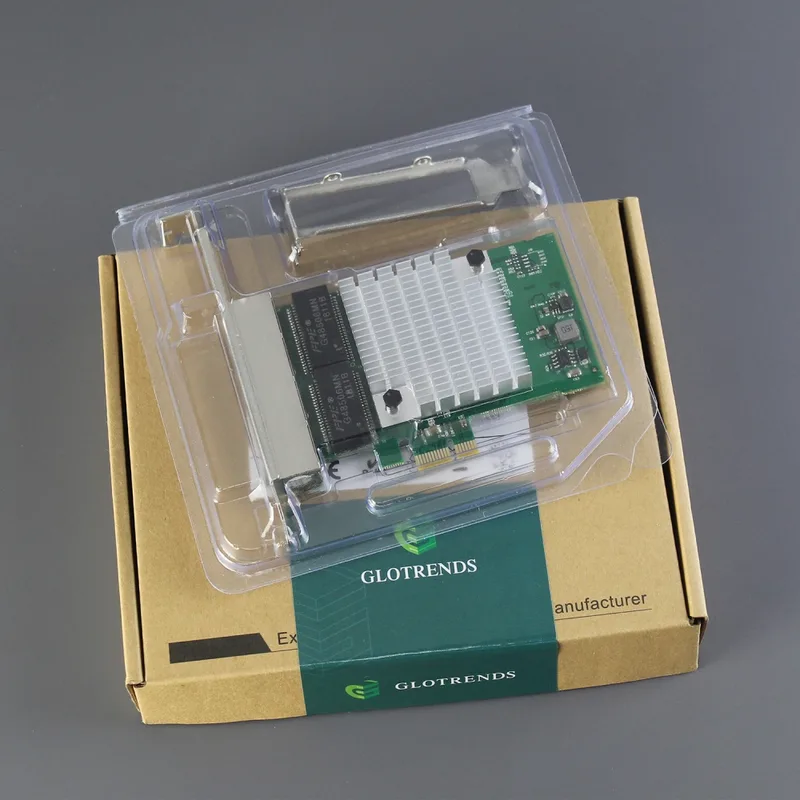 GLOTRENDS ST7387 4-portars Gigabit PCIe Ethernet-nätverkskort