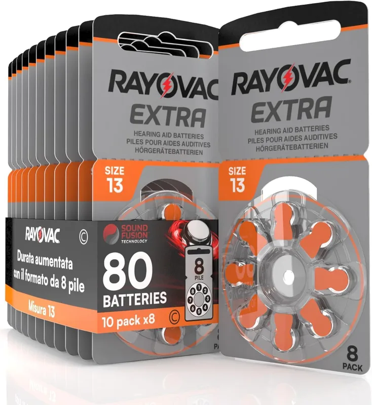 80 Hörapparat Batteri Rayovac Extra Storlek 13