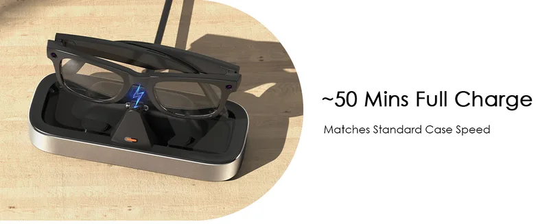 Precise Fit Laddningsdocka för Headliner Skyler Smart Glasses Portable USB Type Stand för Säker Laddning Passform för Resenärer