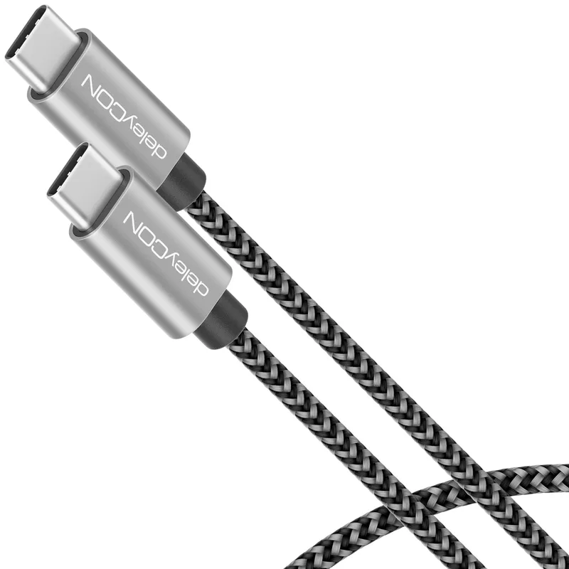 deleyCON 1m USB-C-Kabel Vinkel 90°