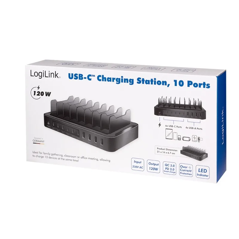 LogiLink PA0327 laddningsstation