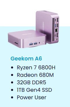 GEEKOM A6 Aurora Edition Mini-PC