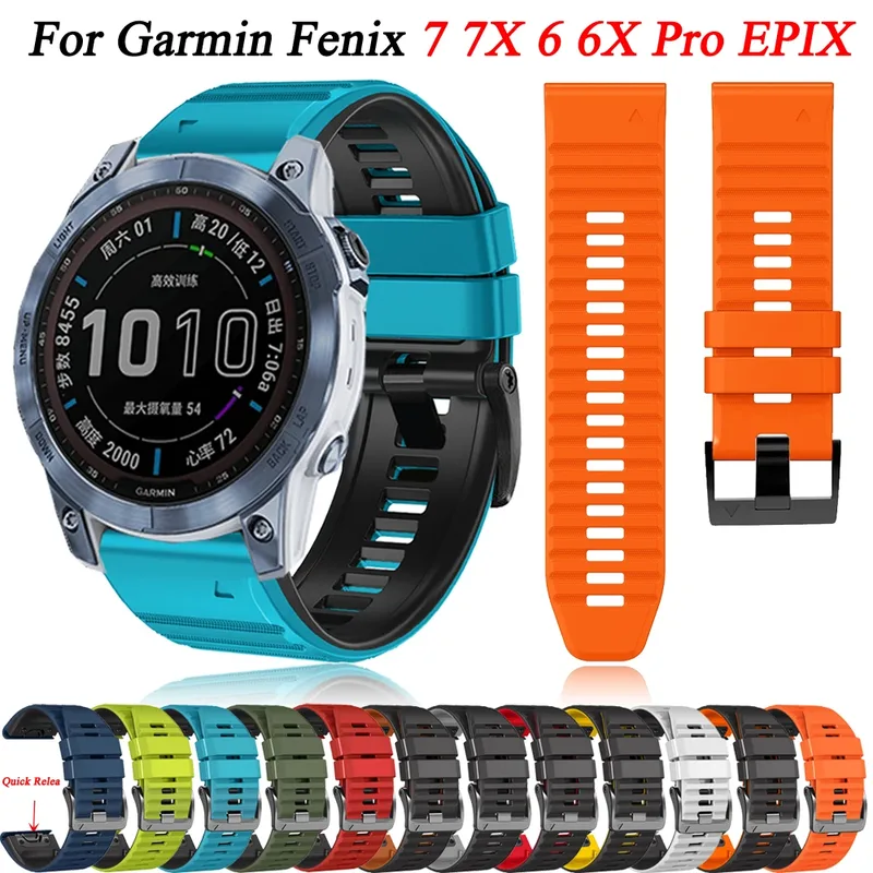 22 26 mm klockarmband för Garmin Fenix 7 7X 5 5X Plus 6 6X Pro 3 3HR