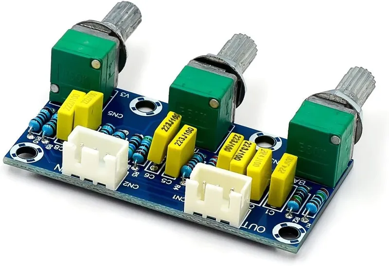 Preamp Tone Board Volume Treble HIFI Bass Justering Kontrollkort