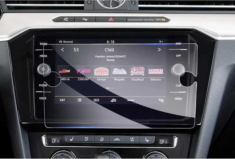 GAFAT Kompatibel med VW Passat B8 GTE Variant Alltrack 2018-2022 2023 9,2" Navigeringsskyddsfolie