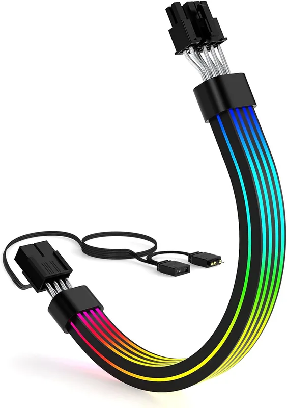 2 st. RGB-PC-kablar 1 till 2