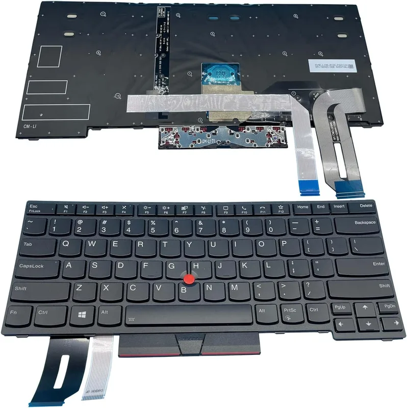 Gintai Keyboard Backlit Layout tangentbord för Lenovo Thinkpad T14/P14s/L14 Gen 3, L14/T14/P14s Gen 4 Keyboard Laptop bakgrundsbelyst tangentbord