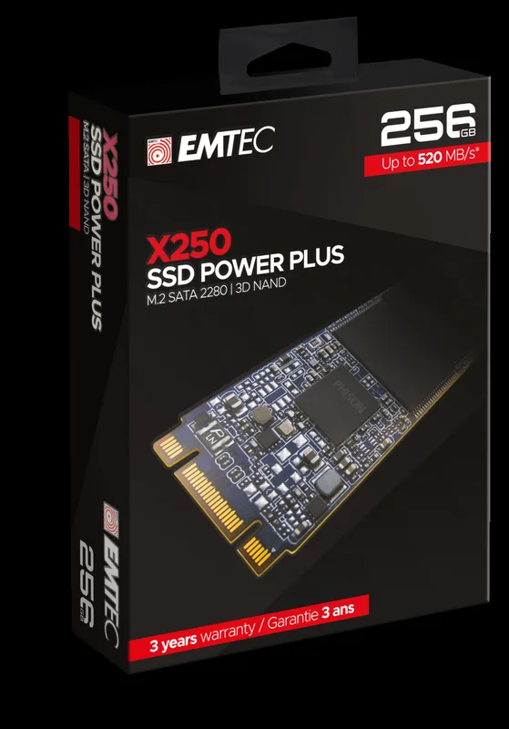 Emtec SSD M2 SATA x250 256 GB Power Plus 3D NAND