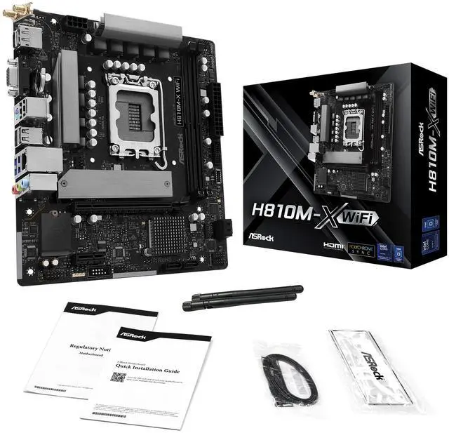 ASRock H810M-X WiFi Micro ATX-moderkort