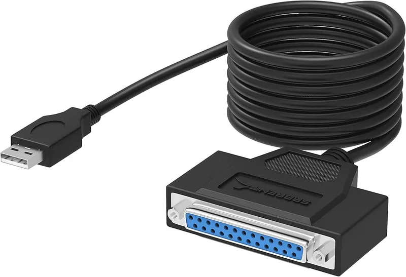 SABRENT Skrivarkabel USB till parallell adapter