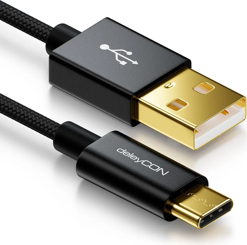deleyCON 1m 240 W USB-C Laddkabel