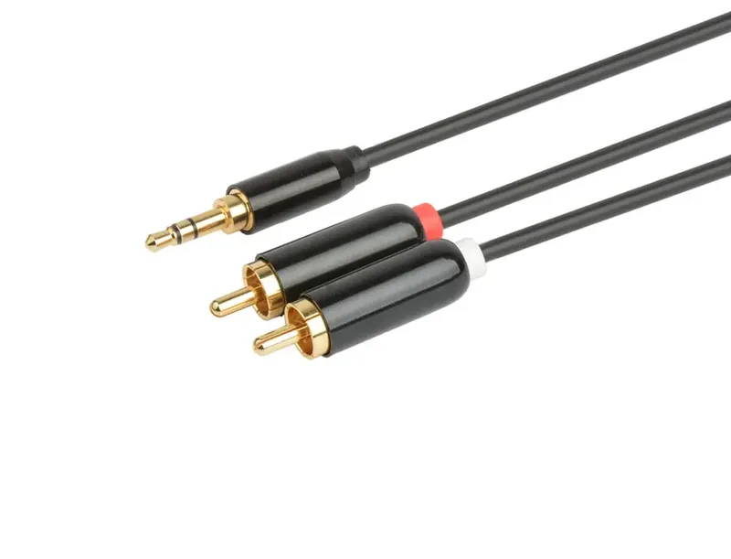 Lindy 35337 lydkabel 10 m 3.5mm 2 x RCA Anthracit