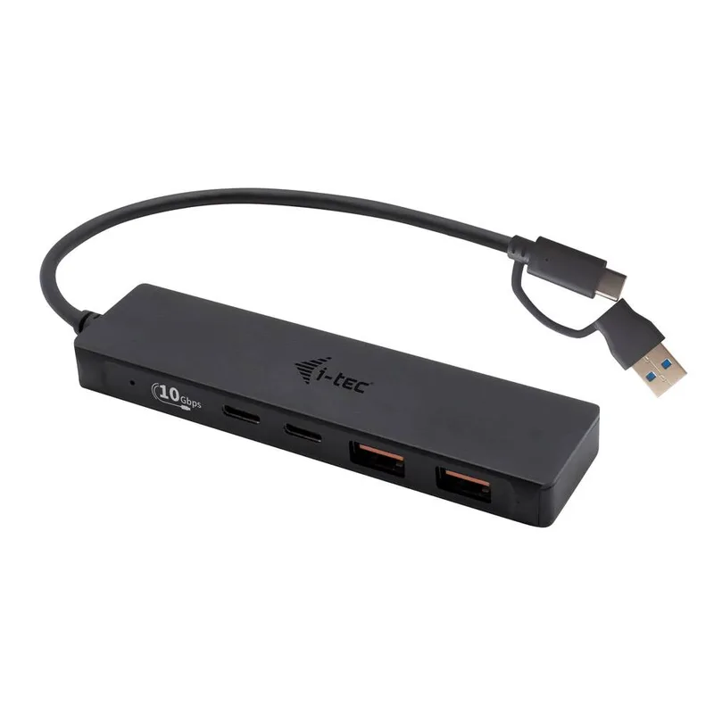 i-tec Metal C31HUBMETAL2A2C, USB 3.2 Gen 1 (3.1 Gen 1) Type-C, USB 3.2